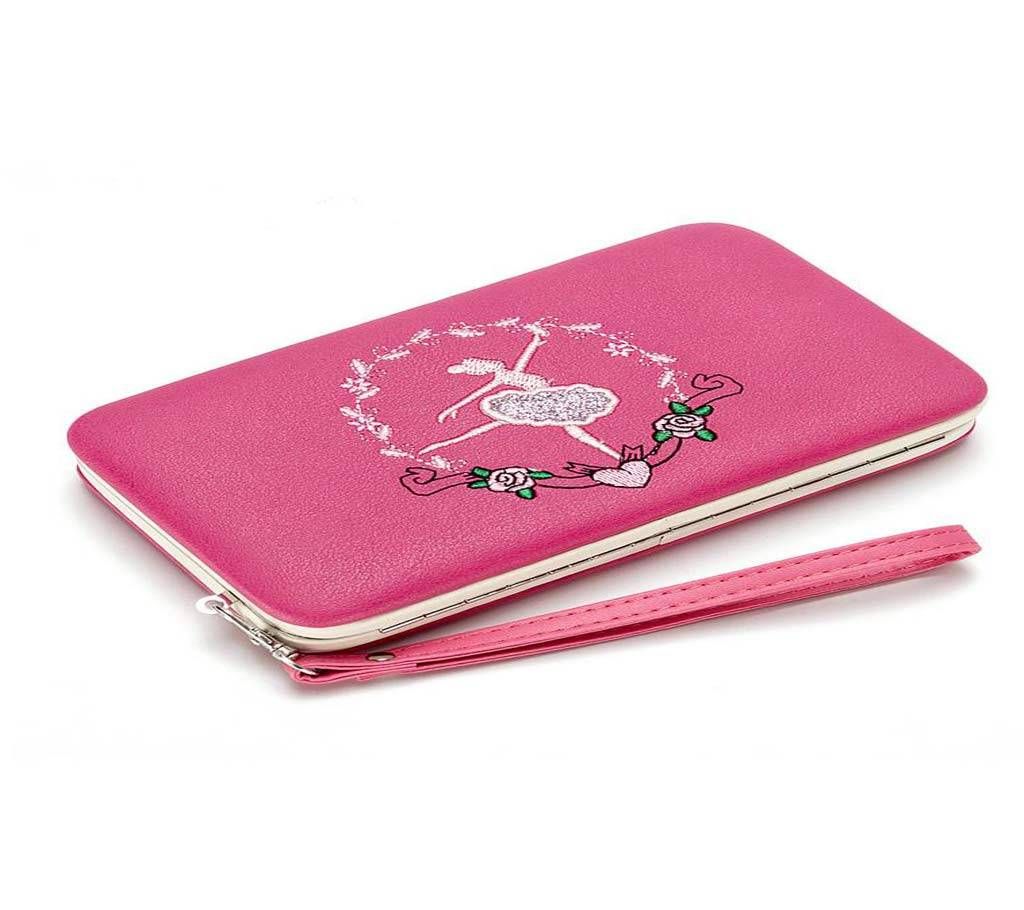 Women high quality imported mobile phone, card and money holder (Pink)