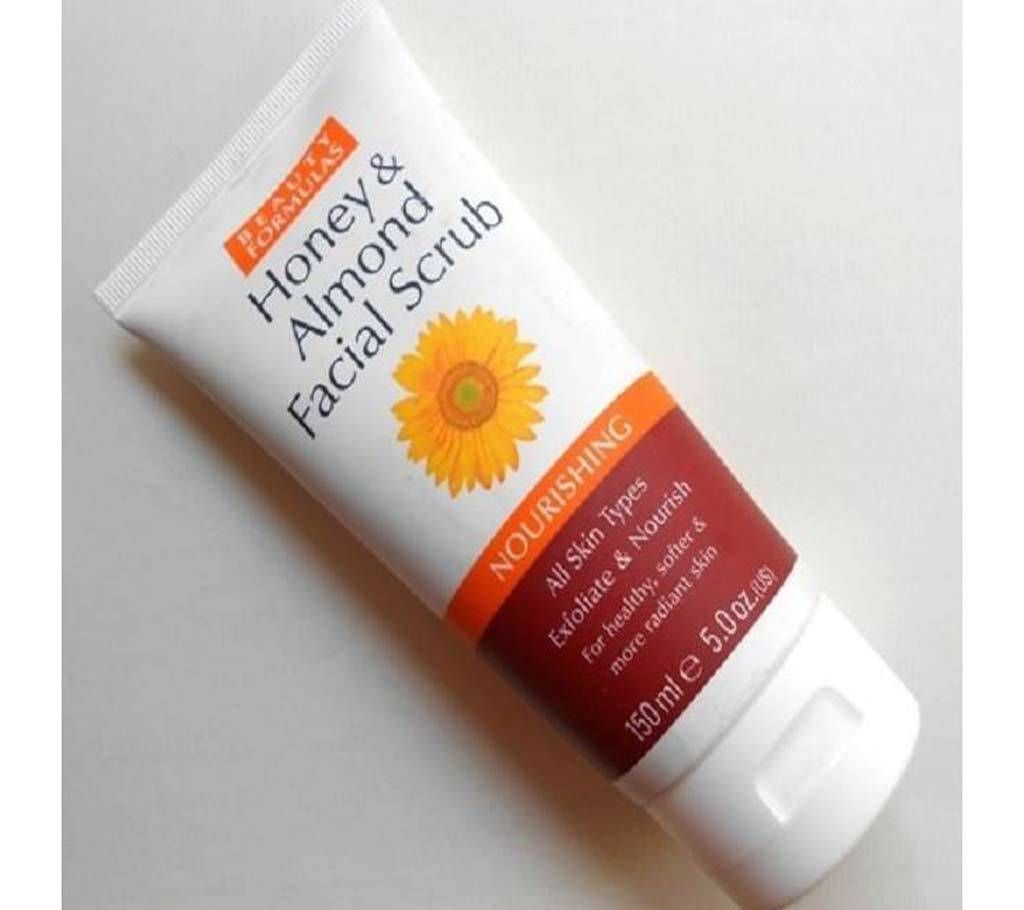 Beauty Formulas Honey & Almond Facial Scrub 150ml UK