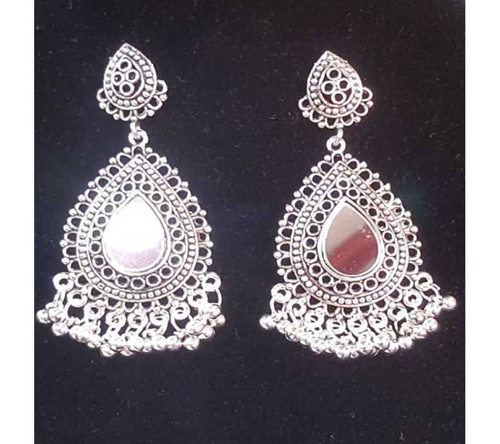 Women's Oxidised Silver earrings