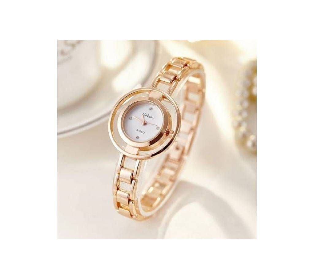 Golden Alloy Analog Watch for Women