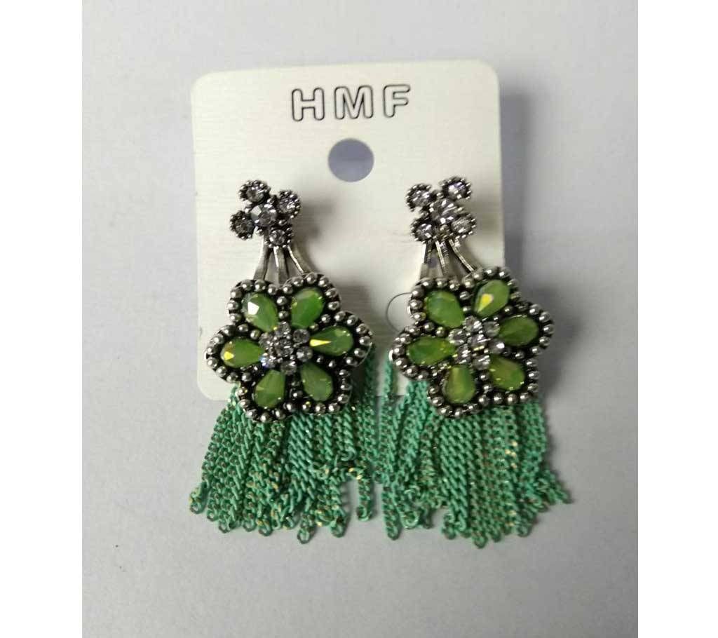 Artificial Crystal setting earring