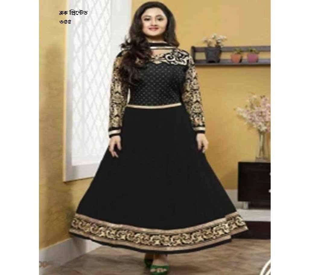 Unstitched block printed Rajdhani voyel cotton Salwar Kameez St block-355