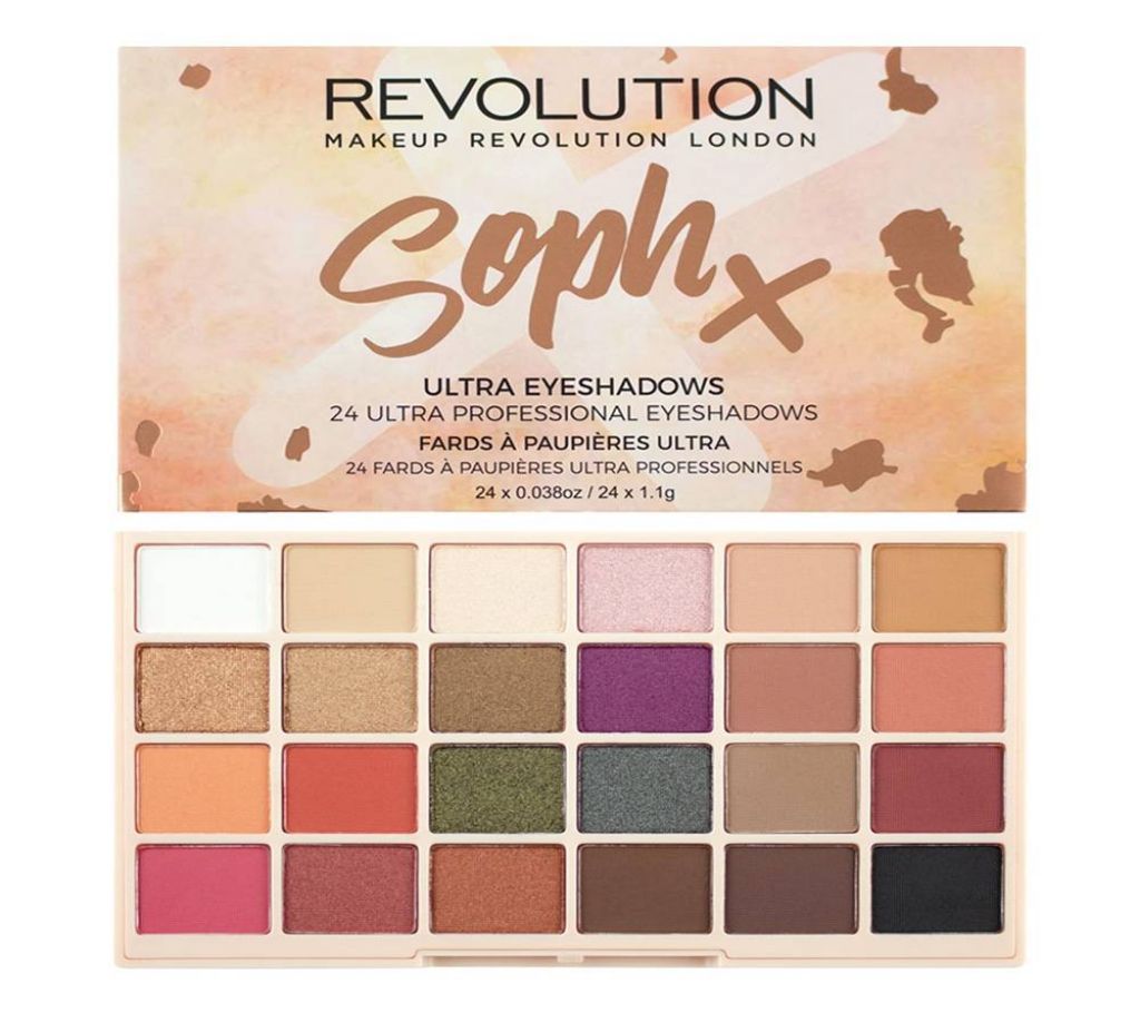 Makeup Revolution Soph x 18 Ultra Eyeshadows - Extra Spice - UK