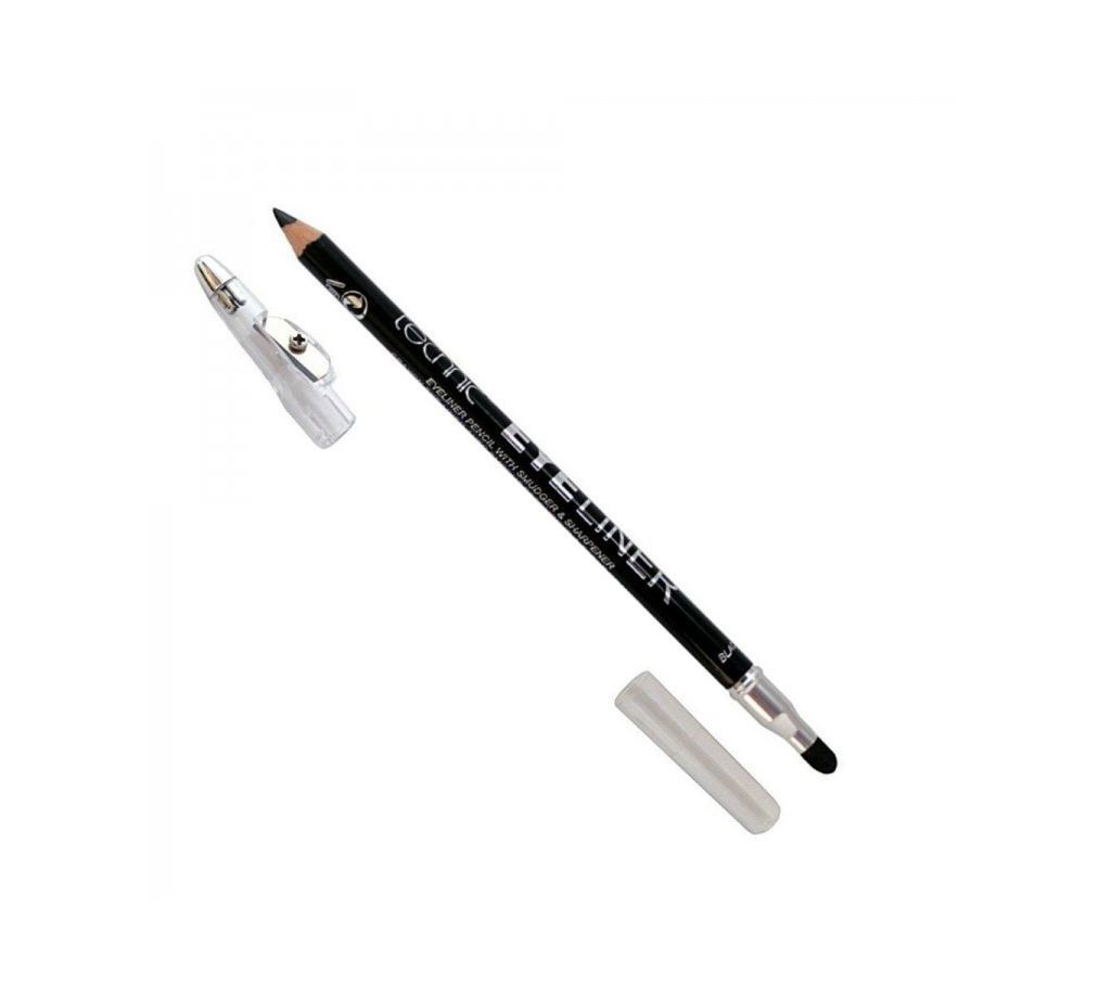 Technic Eyeliner Pencil W/sharpener And Smudger - Black - UK 