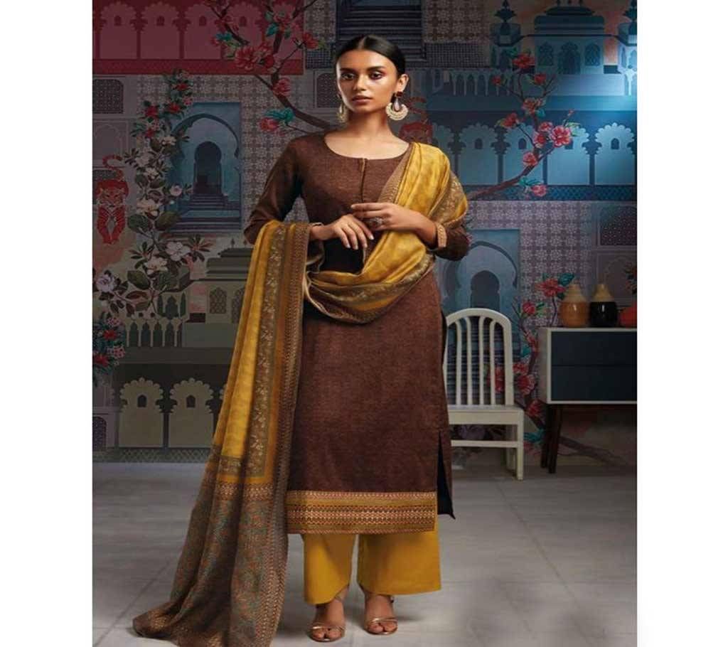 Ganga Shoshin - 6514 Unstitched Silk Salwar Suit