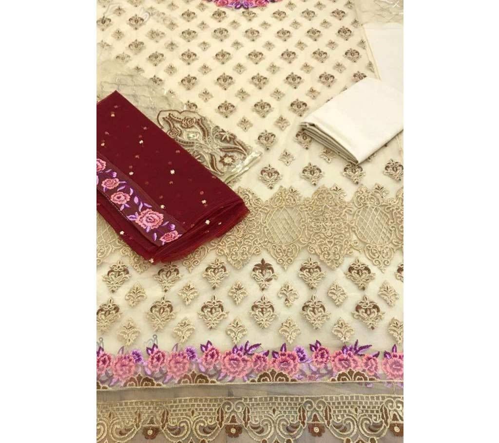 Zainab Chottani luxury Formal Collection - 7002 Unstitched Butter Fly 3 pcs