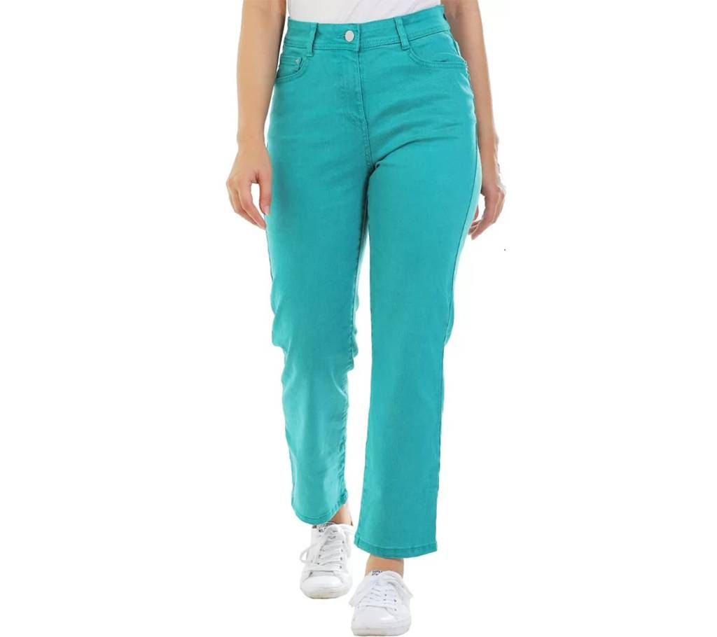 Ladies supper stretched cropped jeans