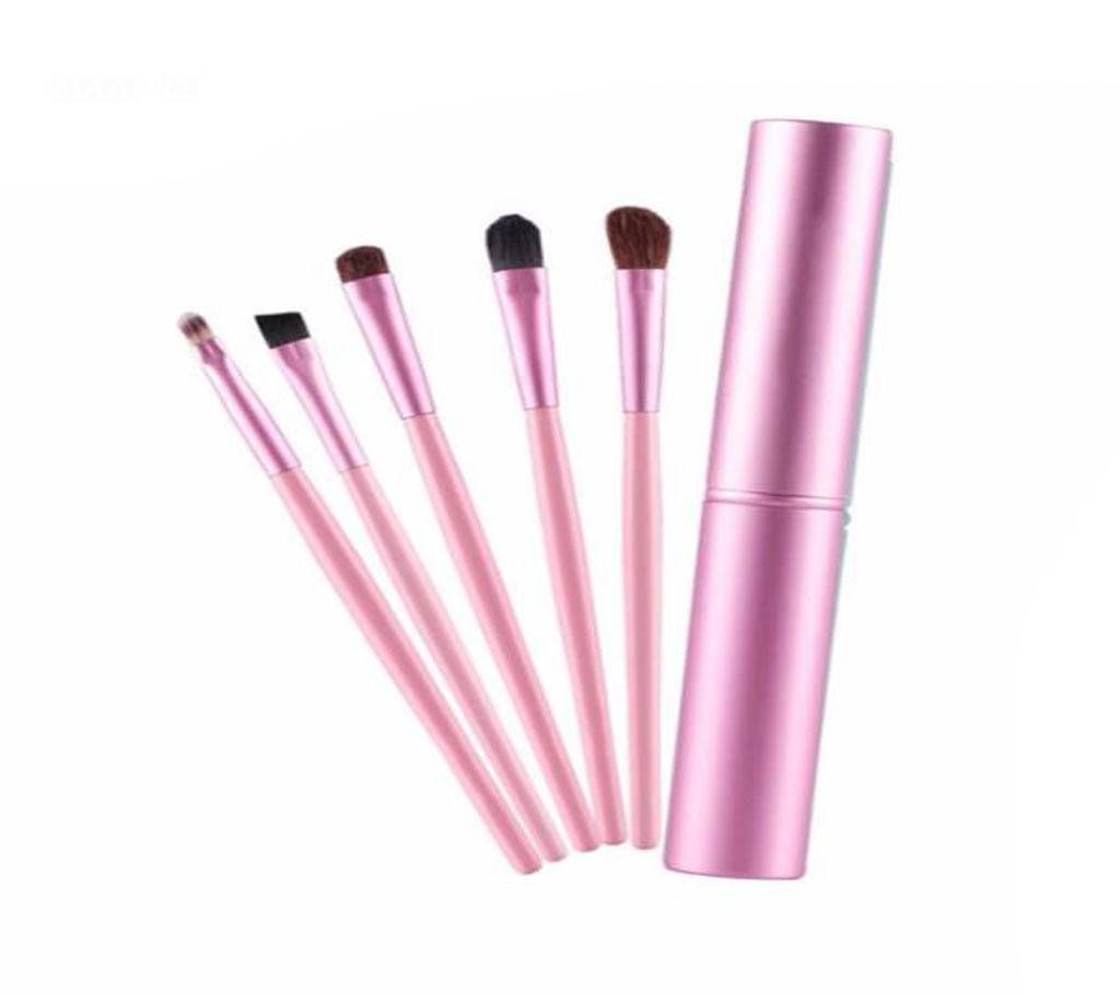 MAANGE 5pcs Portable Eyeshadow Eyeliner Eyebrow Brush Lip Make Up Brushes kit with box