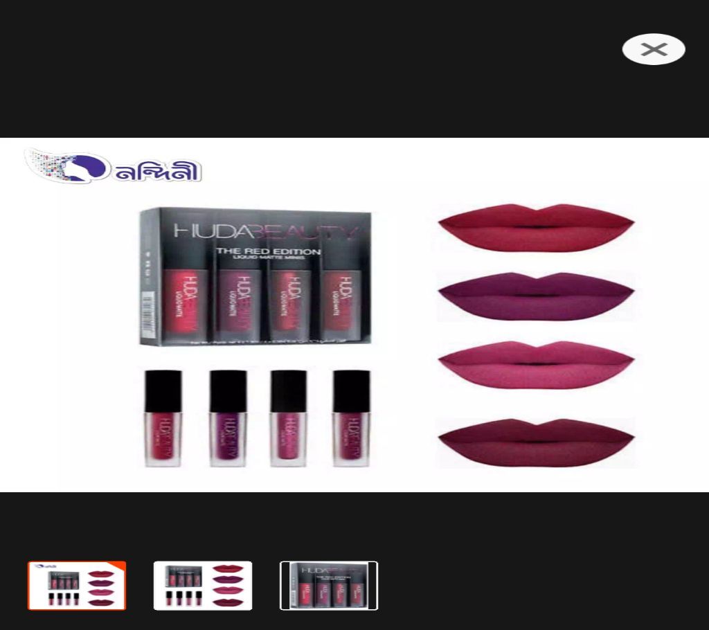 Huda beauty liquid lipstick red edition