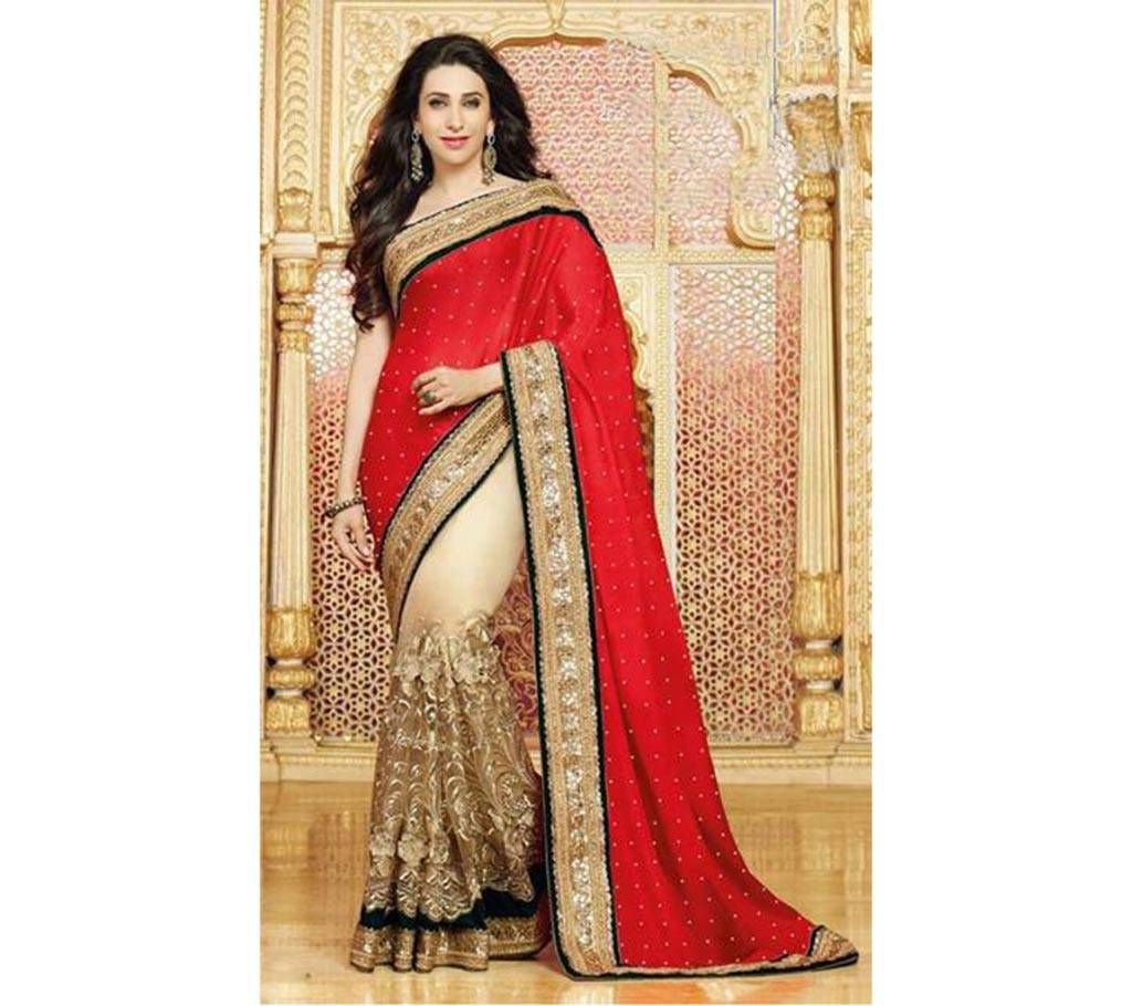 Weightless Georgette sharee with embroidery work 