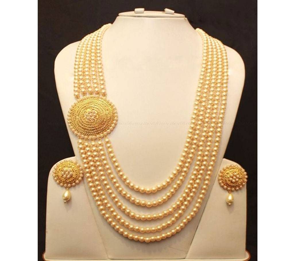 Gold Plated Lohor Pearl Necklace Jewelry  HM60  HMM