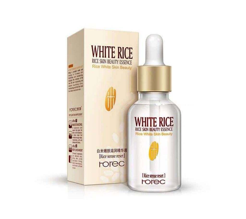 ROREC White Rice skin beauty essence whitening pore shrink serum- 15 ml- Thailand