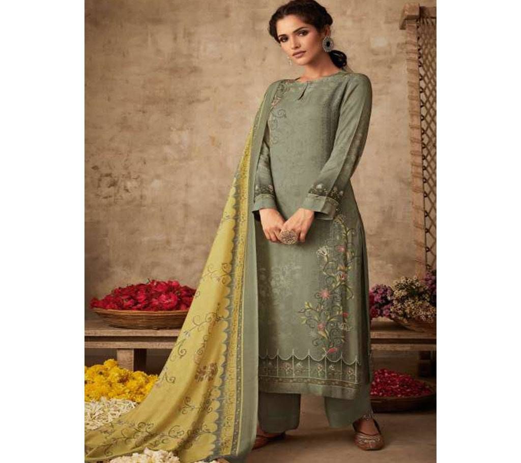 Original Unstitched Indian Three-Piece