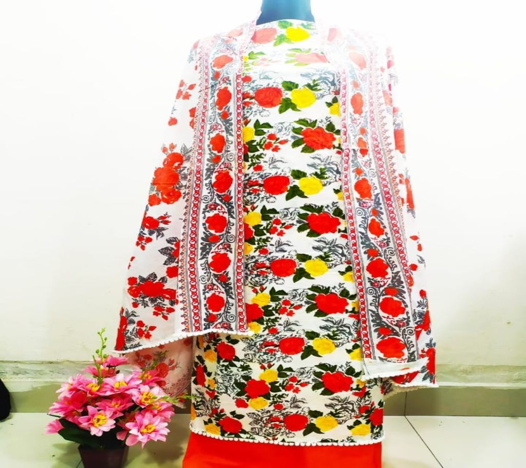Skin Print Cotton Four Piece