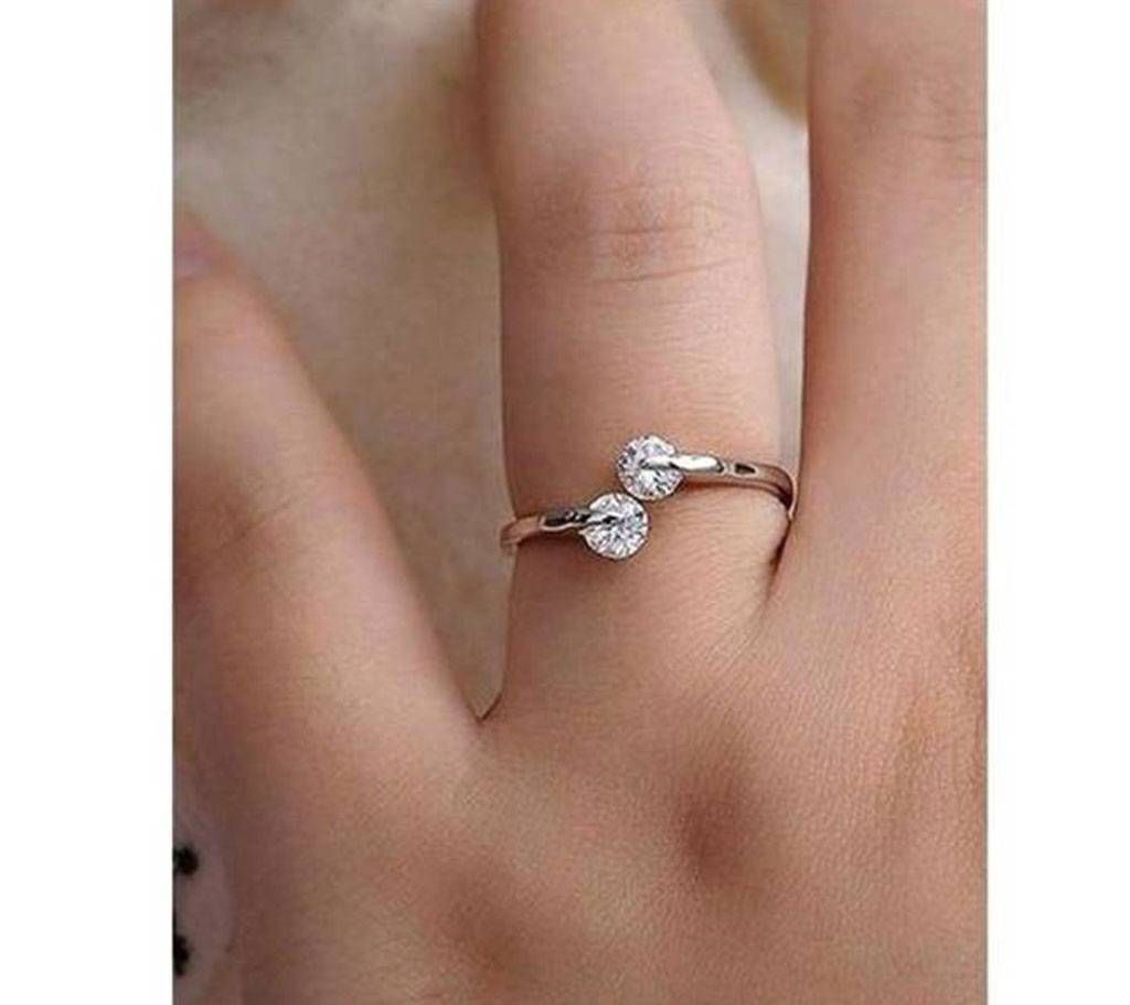 Rose Gold Plated Twin finger Ring