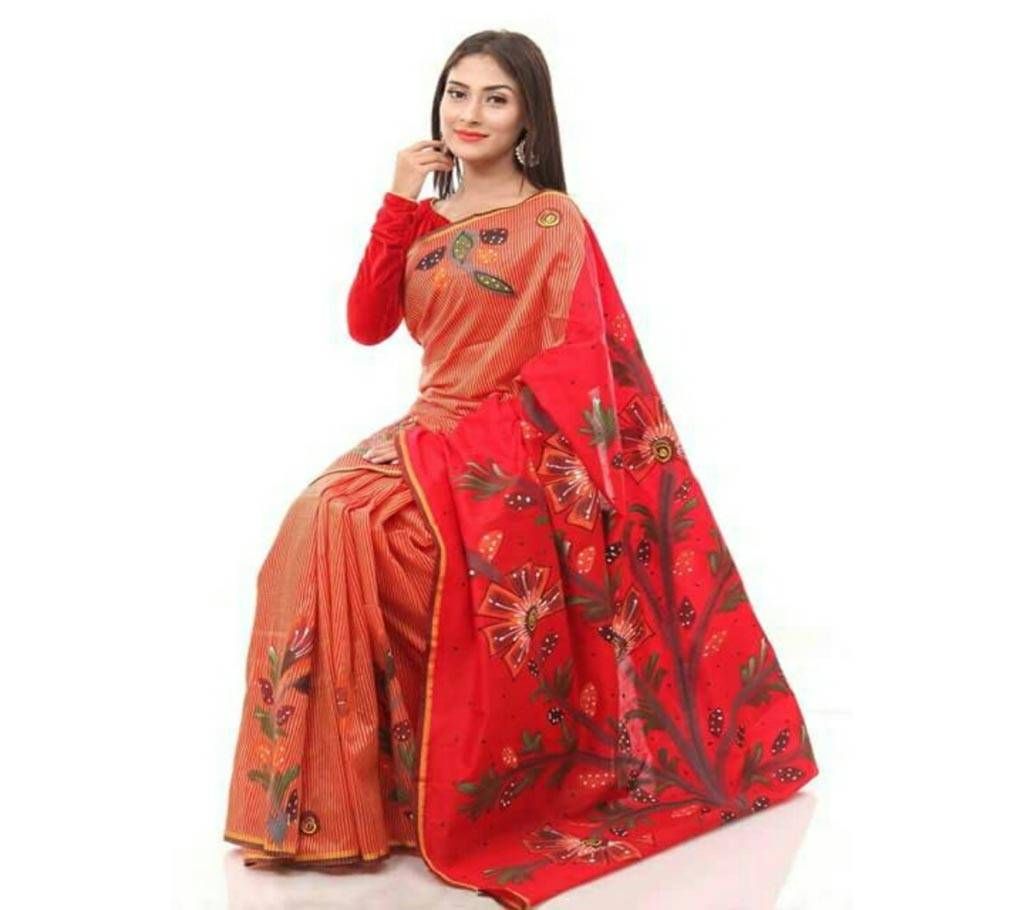 Boishakhi Silk Hand Print Sharee