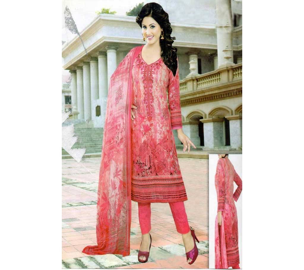 unstiched embroidery orgendi - 3 pics