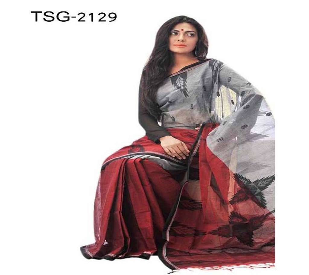 Hand work pure Cotton Saree