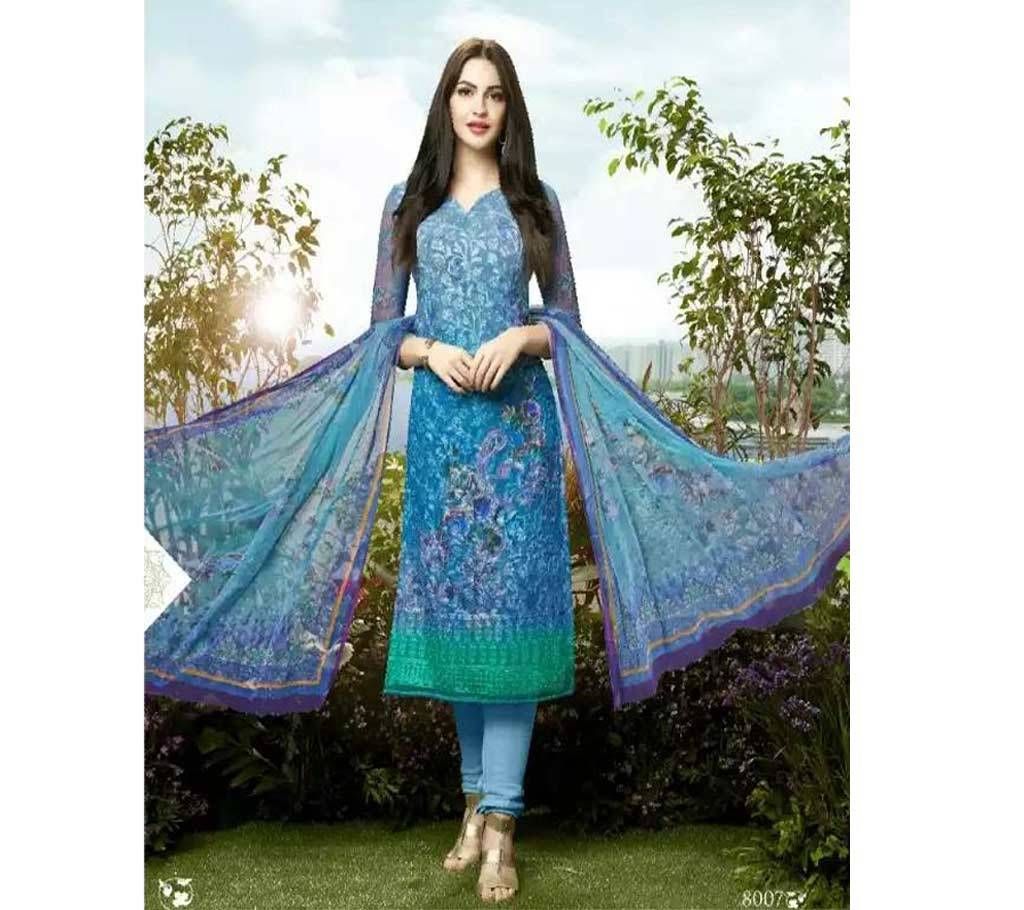 Unstitched Indian Soft Georgette Three piece (Copy)