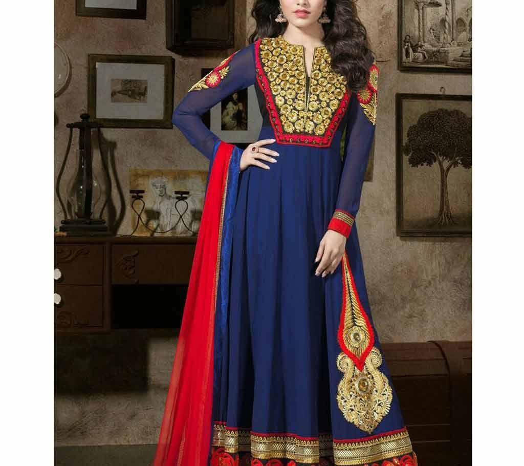 Semi stitched Embroidery Georgette Long Suit (Copy)