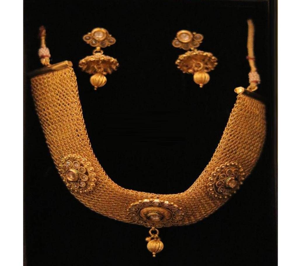 Gold Plated Ladies Necklace Set