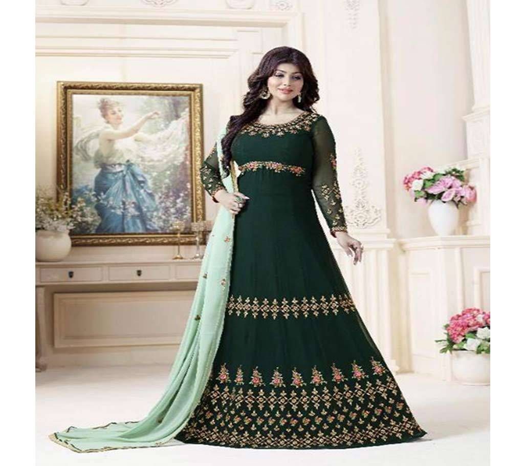 green Unstitched georgette salwar suit for woman (Copy)