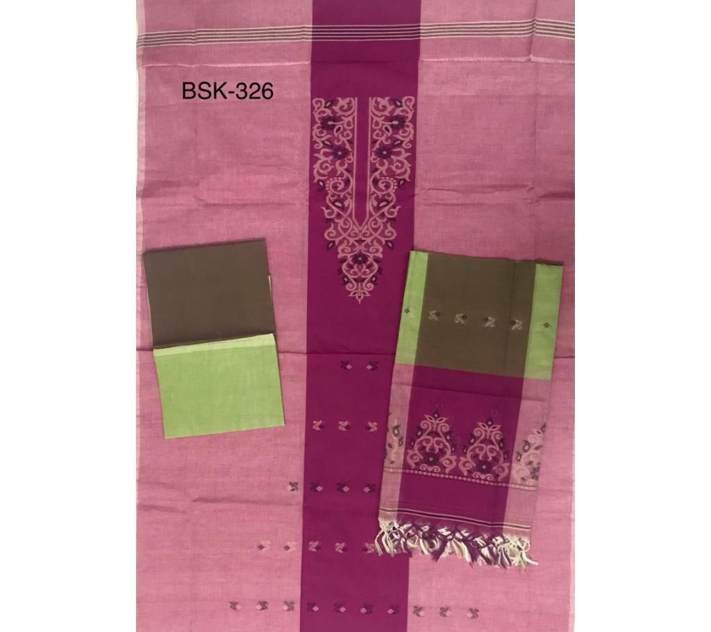 Jamdani Cotton Three piece