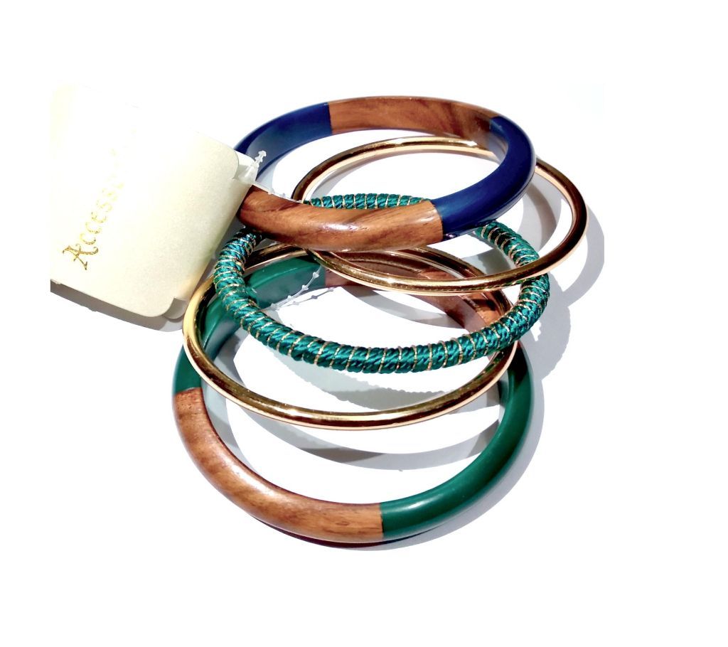 London Accessorize Set of 5 Bangle-Style Bracelets for Womens