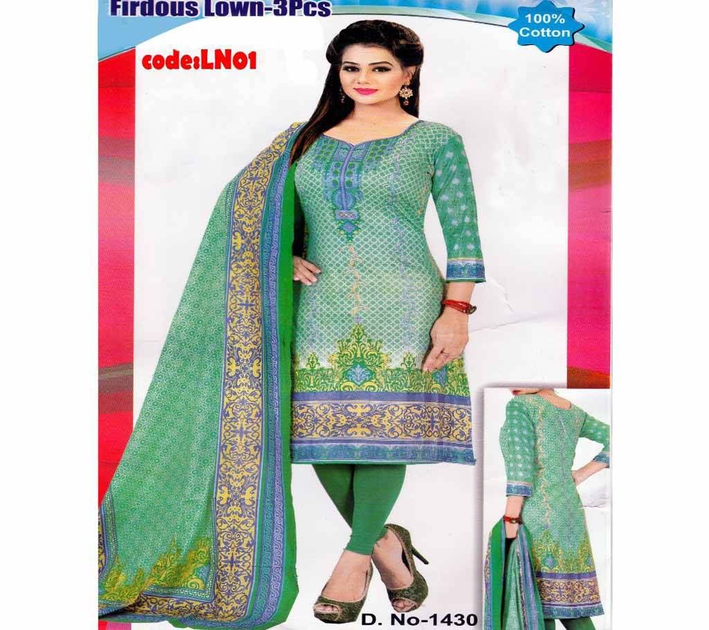 Unstitched pakistani ferdaus lawn Salowar Kameez
