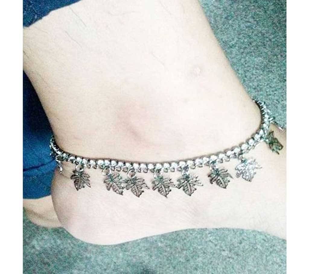 Silver Tree Leaf Payal 1 Piece (C-SU436)