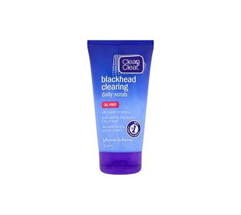 Clean&Clear Blackhead Cleaning -Daily Scrub-Oil Free-150ml - UK
