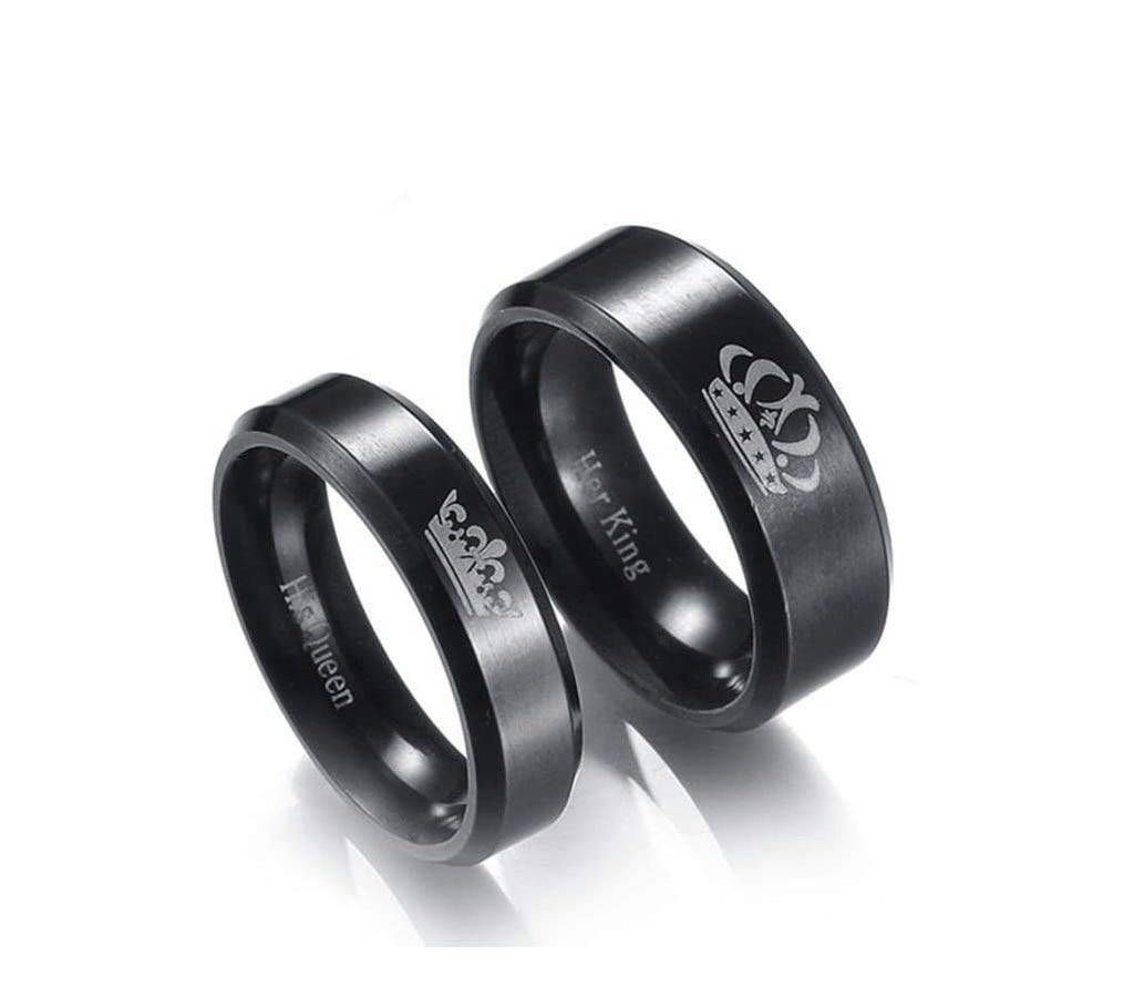 Ceramic plated Couple Finger Ring