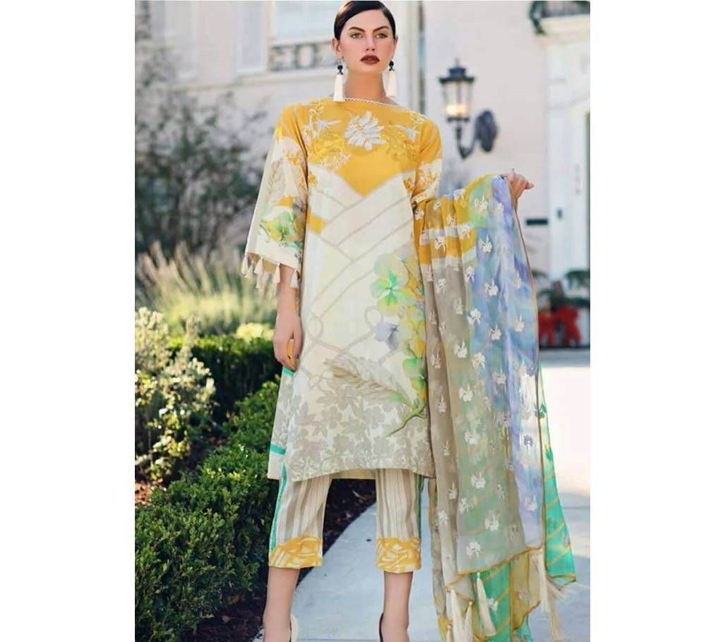 Charizma Unstitched Summer Lawn Three Piece