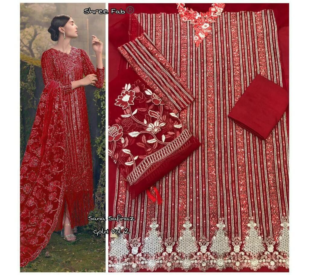 > Shree Fabs Sana Safinaz Gold collection VOL 2 2128