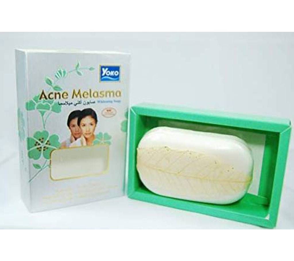 Yoko Acne Melasma Whitening Soap 80 gm Thailand