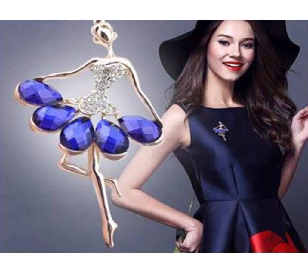 Ballet Dancer Ballerinas crystal Brooches pins For Women