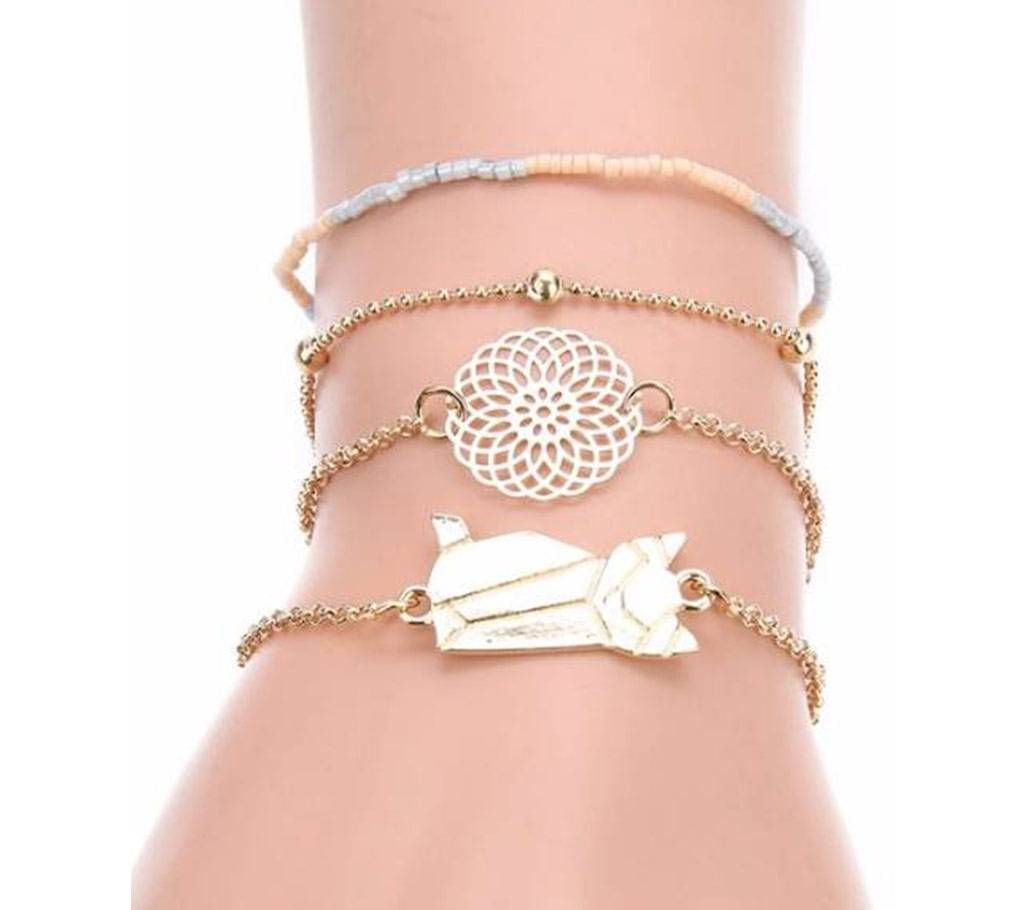 4pcs/set Adjustable Bracelets For Women Bracelets Sets