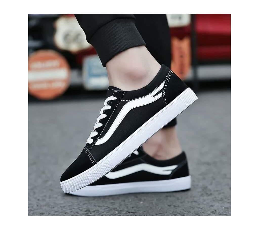 Womens fashionable Vans sneakers shoes-black
