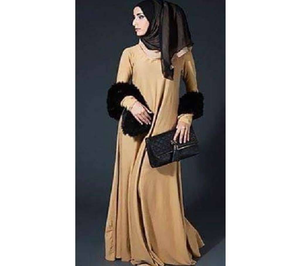Golden Georgette Borka For Women