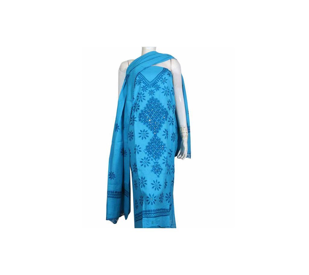 Light Blue Two Pieces Hand Stitch