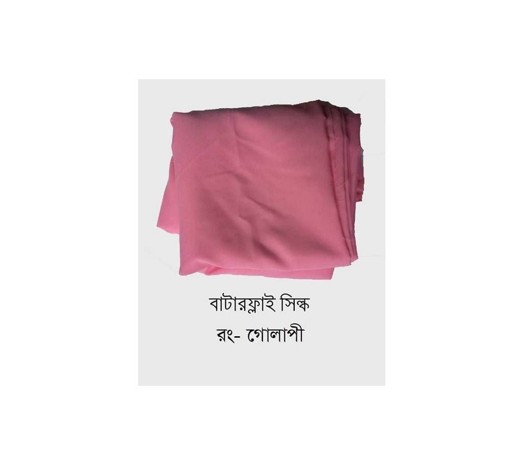 pink color Butterfly silk