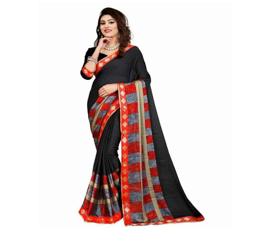 Soft Georgette Saree Black