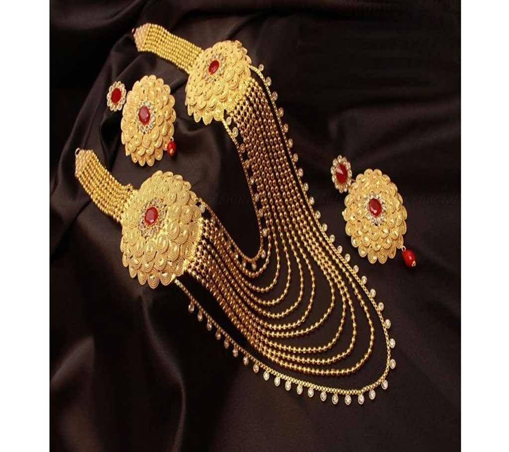 Gold Plated Long Necklace Jewelry  HM01  HMM