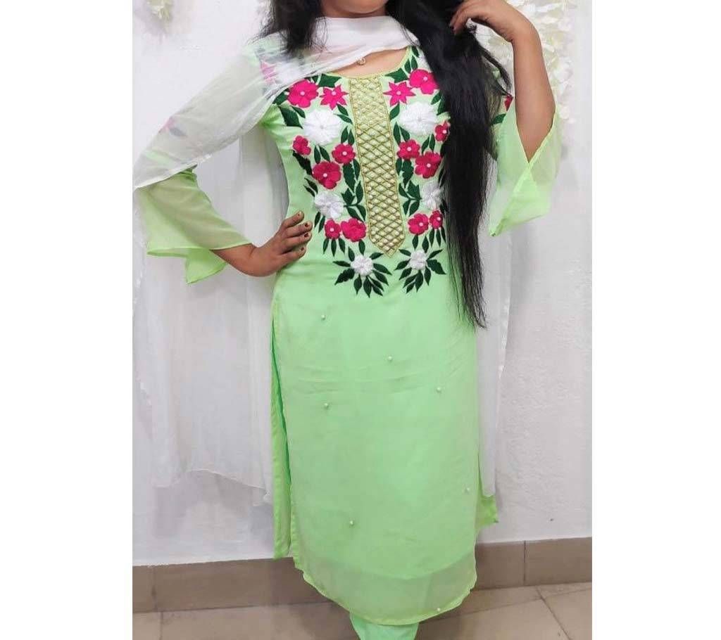 Unstitched Embroidery Georgette 3pcs - UG001 - GDV
