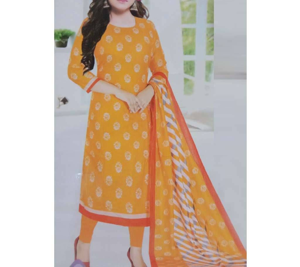 Unstitched cotton deshi 3pcs