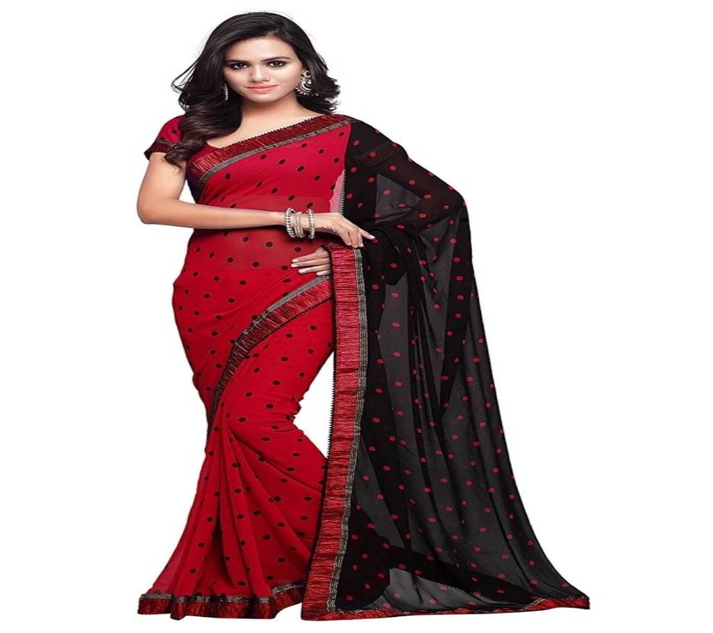 Embroidery  Designer Georgette Saree With Blouse Piece