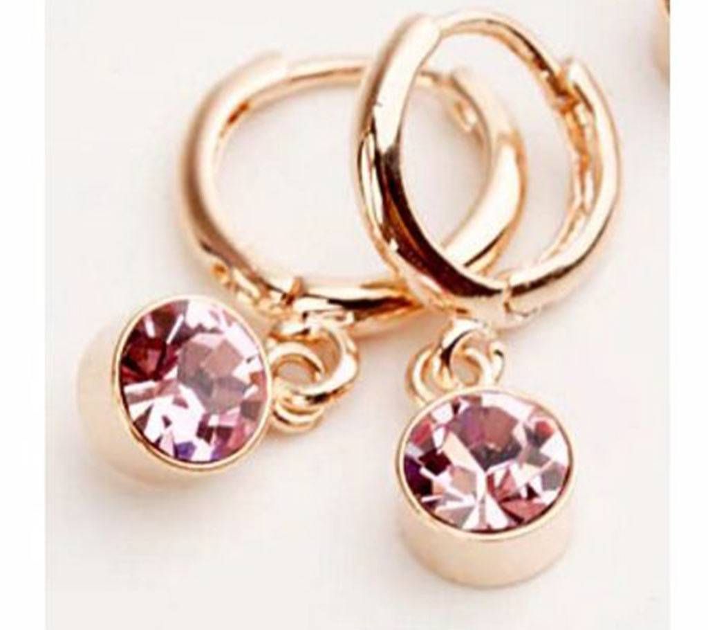 Elegant Crystal Dangle Earrings With Women