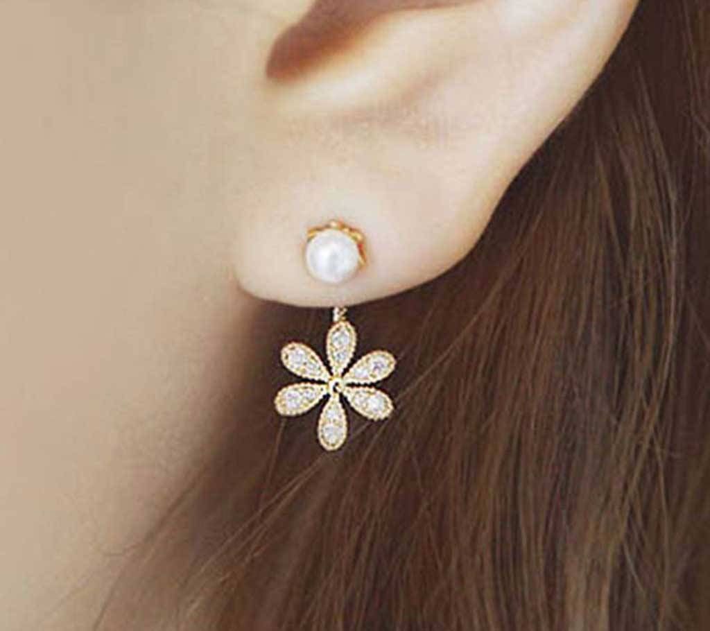 Five Leaves Flower Earrings