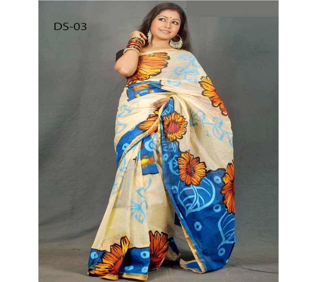 Hand Paint Printed Floral Cotton Share 