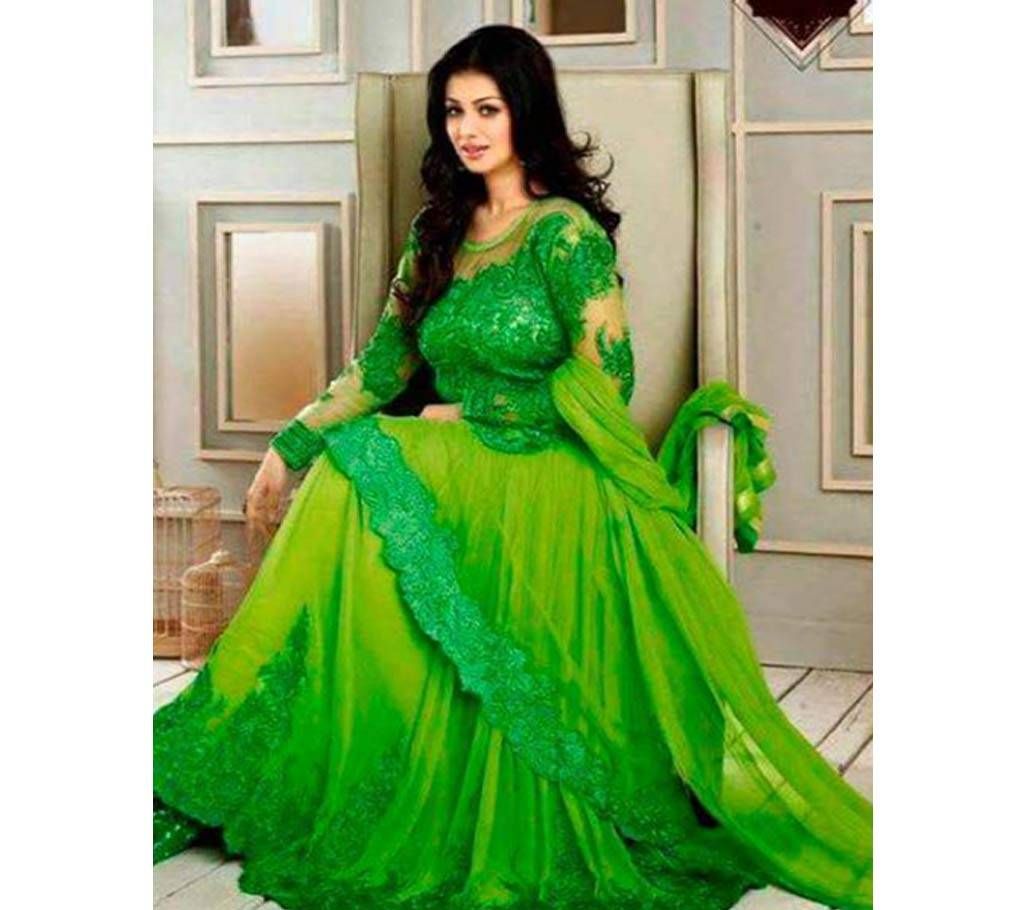 Unstitched Georgette/Santon Embroidery 3 pcs (Copy)